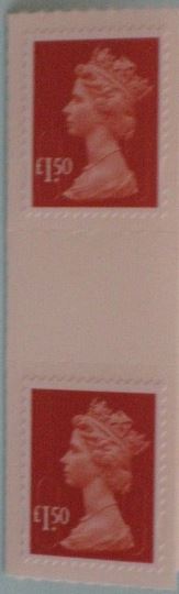 2009 GB - SGU2913 (UJD8) £1.50 (D) Brown-Red Gutter Pair MNH